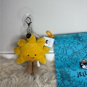 Jellycat Amusable Sun Bag Charm with dust bag